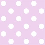 Polka Dots - White on Thistle Violet