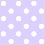 Polka Dots - White on Pale Lavender Violet