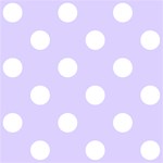 Polka Dots - White on Pale Lavender Violet