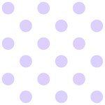 Polka Dots - Pale Lavender Violet on White