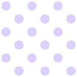 Polka Dots - Pale Lavender Violet on White