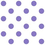 Polka Dots - Ube Violet on White