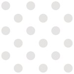 Polka Dots - Platinum Gray on White