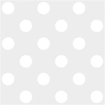 Polka Dots - White on Pale Gray