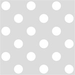 Polka Dots - White on Gainsboro Gray
