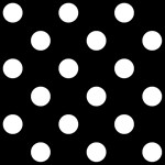 Polka Dots - White on Black