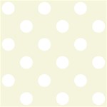 Polka Dots - White on Beige