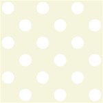 Polka Dots - White on Beige