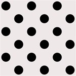 Polka Dots - Black on Pastel Pink