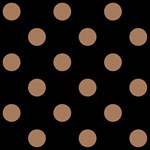 Polka Dots - French Beige on Black