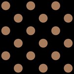 Polka Dots - French Beige on Black