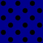Polka Dots - Black on Dark Blue