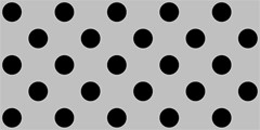 231 polka dots black on silver gray 2400x1200