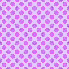 pastel pink mod circles