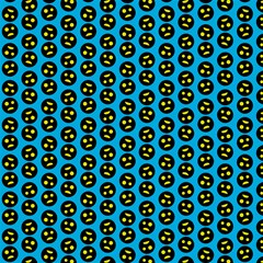 0059 comic head bothered smiley pattern