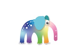 illustrations elephant colorful pachyderm