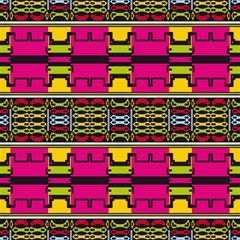 pink yellow green shapes
