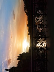 sunset in paris horizontal