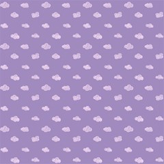 pink clouds on purple background