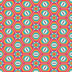 hexagons and stars pattern