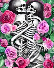 floral skeletons