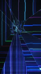 screen glitch broken crack fracture glass pattern