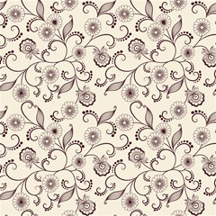white and brown floral wallpaper flowers background pattern