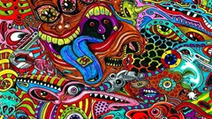 psychedelic trippy hippie weird art