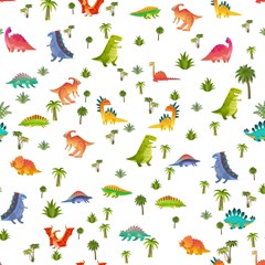 baby dino seamless pattern
