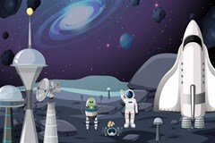 alien astronaut scene