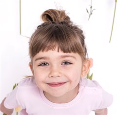 young cute girl smiling front view2