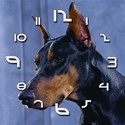 Doberman clock 1