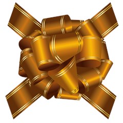 ribbon ball01 gold