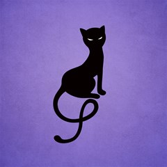 purple gracious evil black cat