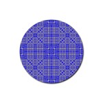 Azul Stitch Rubber Coaster (Round)