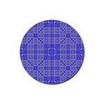 Azul Stitch Rubber Coaster (Round)