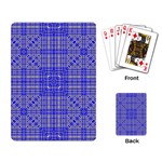 Azul Stitch Playing Cards Single Design