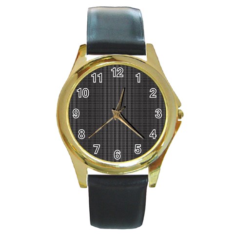 Tocos Round Gold Metal Watch from ArtsNow.com Front