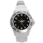 Cloise Round Plastic Sport Watch Large