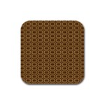 Basket Weave Rubber Square Coaster (4 pack)