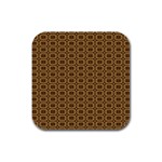 Basket Weave Rubber Square Coaster (4 pack)