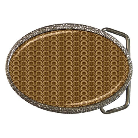 Basket Weave Belt Buckle from ArtsNow.com Front