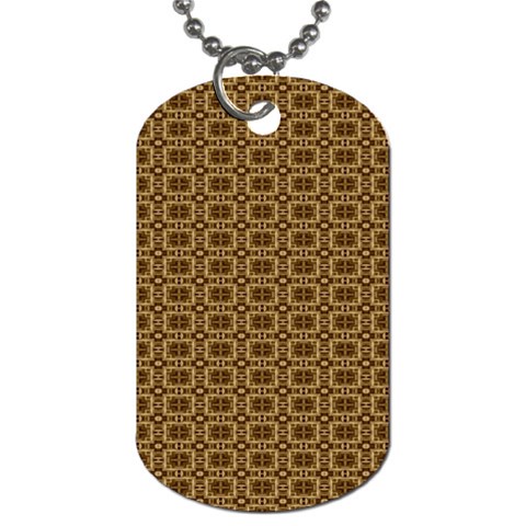 Basket Weave Dog Tag (One Side) from ArtsNow.com Front