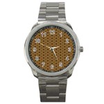 Basket Weave Sport Metal Watch