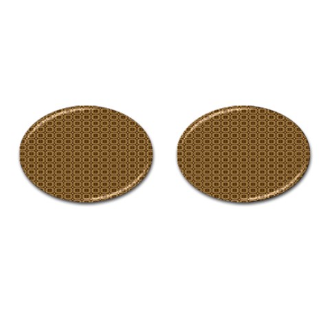 Basket Weave Cufflinks (Oval) from ArtsNow.com Front(Pair)