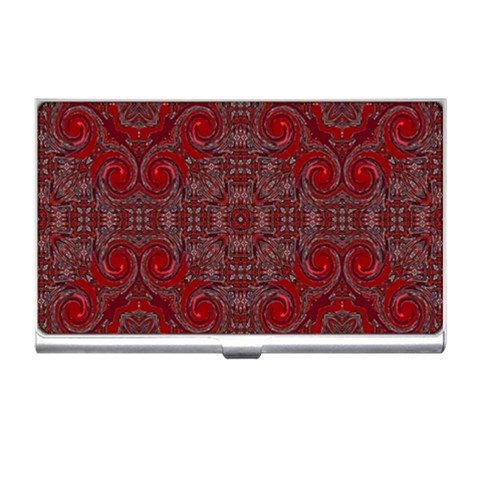 Red Mystic Business Card Holder from ArtsNow.com Front