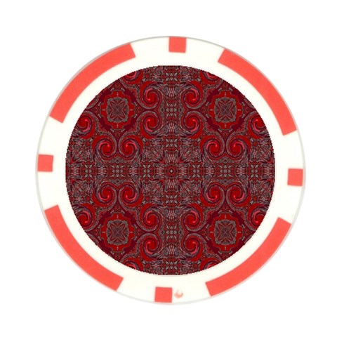 Red Mystic Poker Chip Card Guard (10 pack) from ArtsNow.com Front
