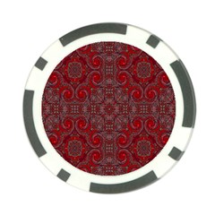 Red Mystic Poker Chip Card Guard (10 pack) from ArtsNow.com Back