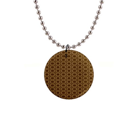 Basket Weave 1  Button Necklace from ArtsNow.com Front