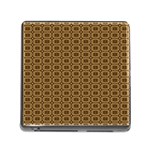 Basket Weave Memory Card Reader with Storage (Square)